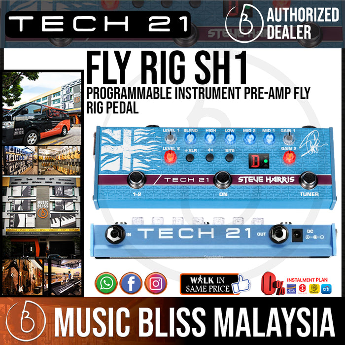 Tech 21 Steve Harris SH1 Signature SansAmp Fly Rig Pedal - Music Bliss Malaysia