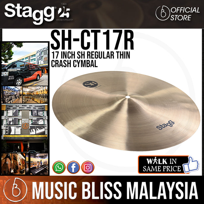 Stagg SH-CT17R 17 inch SH Regular Thin Crash Cymbal (SHCT17R) - Music Bliss Malaysia