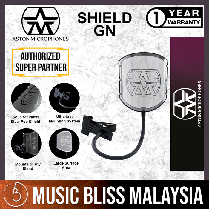 Aston Microphones Shield GN - Premium Pop Filter with Gooseneck - Music Bliss Malaysia