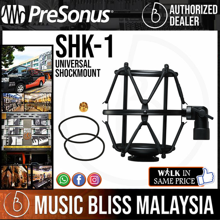 PreSonus SHK-1 Universal Shockmount (SHK1 / SHK 1) - Music Bliss Malaysia
