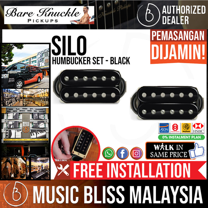 Bare Knuckle Humbucker Silo Set - Black [Free In-Store Installation] - Music Bliss Malaysia