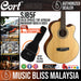 Cort SJB5F Acoustic Bass Guitar with Bag - Natural Satin (SJB 5F SJB-5F) - Music Bliss Malaysia