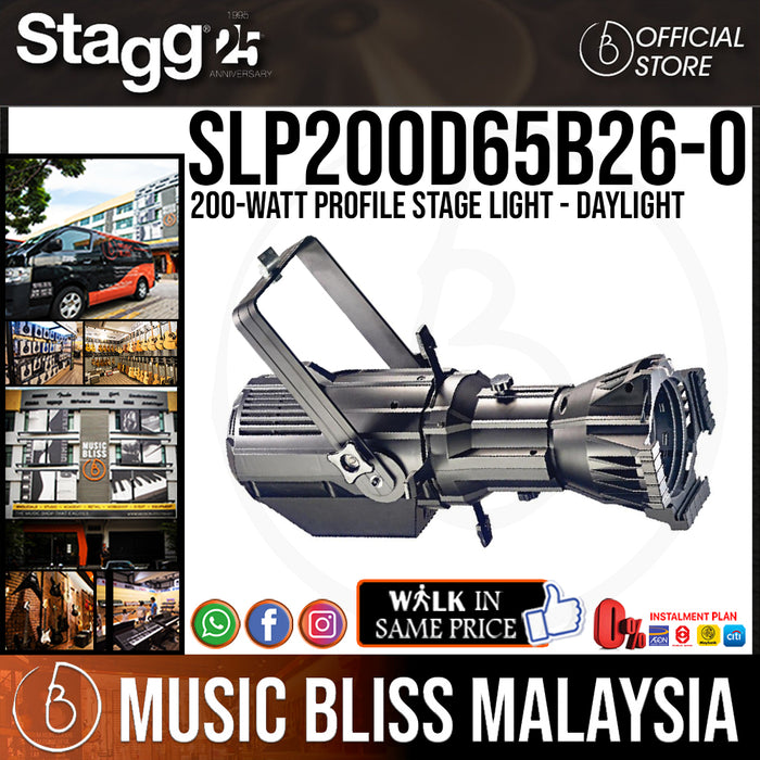 Stagg 200-watt Profile Stage Light - Daylight (SLP200D65B26-0) *MCO Promotion* - Music Bliss Malaysia