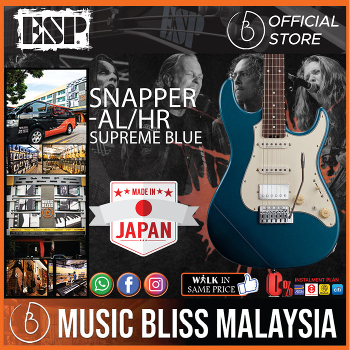 ESP Snapper-AL/HR - Supreme Blue (SNAPPERALHR) - Music Bliss Malaysia