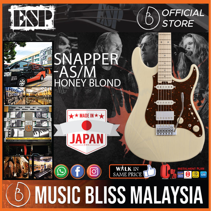ESP Snapper-AS/M - Honey Blond (SNAPPERASM) - Music Bliss Malaysia