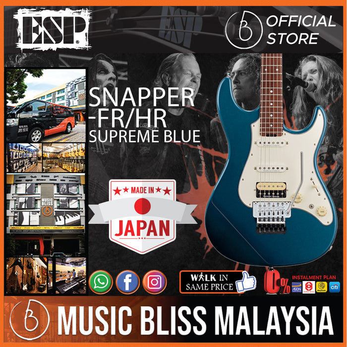 ESP Snapper-FR/HR - Supreme Blue (SNAPPERFRHR) - Music Bliss Malaysia