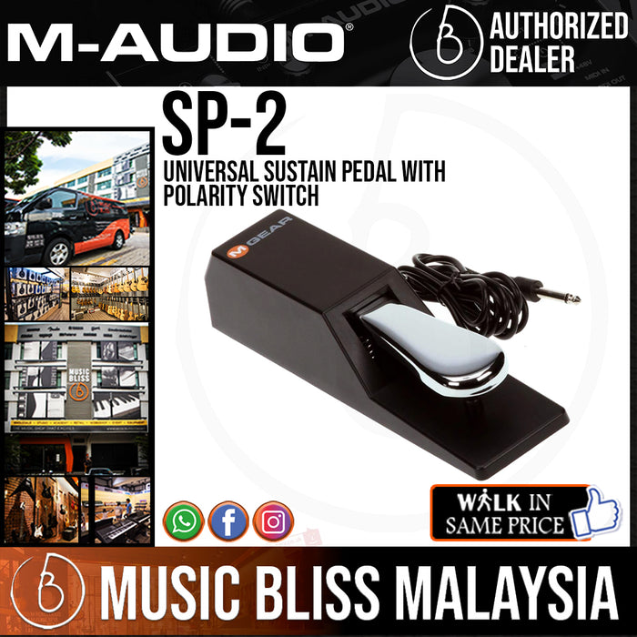 M-Audio SP-2 Universal Sustain Pedal With Polarity Switch (SP2) | Music ...