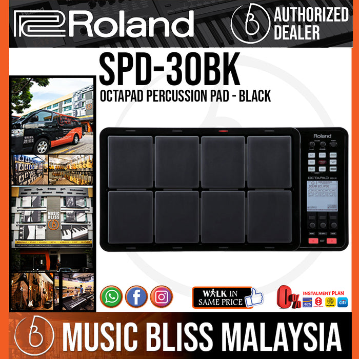 Roland Octapad SPD-30 Percussion Pad - Black (SPD30) - Music Bliss Malaysia