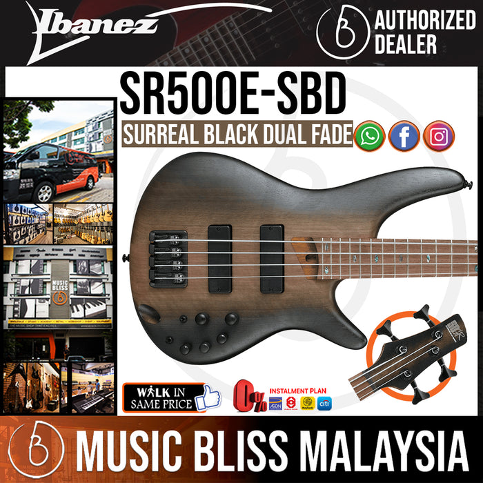Ibanez SR500E - Surreal Black Dual Fade (SR500E-SBD) *Price Match Promotion* - Music Bliss Malaysia