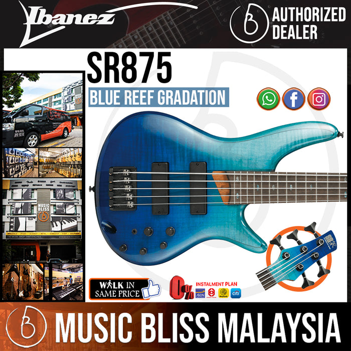 Ibanez SR875 - Blue Reef Gradation (SR875-BRG) - Music Bliss Malaysia