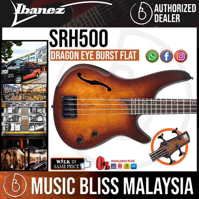 Ibanez SRH500 - Dragon Eye Burst Flat (SRH500-DEF) - Music Bliss Malaysia