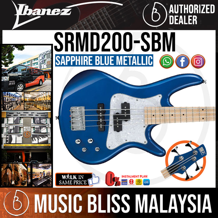 Ibanez Mezzo SRMD200 - Sapphire Blue Metallic (SRMD200-SBM) *Price Match Promotion* - Music Bliss Malaysia
