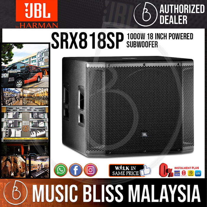 JBL SRX818SP 1000W 18 inch Powered Subwoofer (SRX-818SP/SRX 818SP) - Music Bliss Malaysia