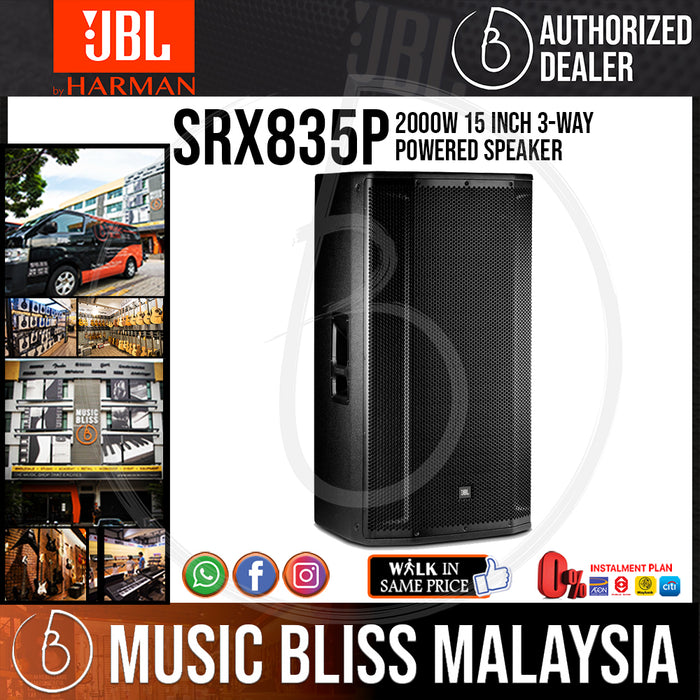 JBL SRX835P 2000W 15 inch 3-way Powered Speaker (SRX-835P/SRX 835P) - Music Bliss Malaysia