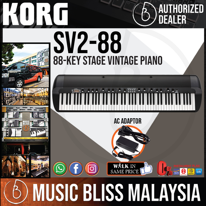 Korg SV-2 88-key Stage Vintage Piano with 0% Instalment - Music Bliss Malaysia