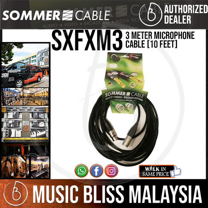 Sommer Stage 22 3 Meter Microphone Cable [10 Feet] (SXFXM3) - Music Bliss Malaysia