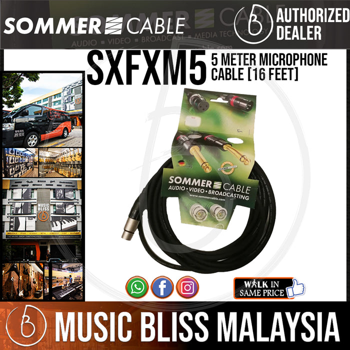 Sommer Stage 22 5 Meter Microphone Cable [16 Feet] (SXFXM5) - Music Bliss Malaysia