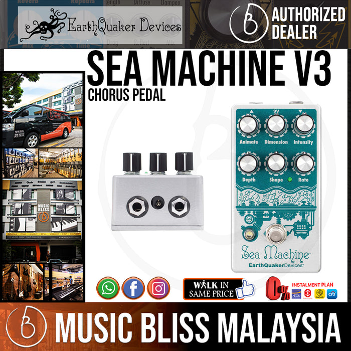 EarthQuaker Devices Sea Machine V3 Chorus Pedal - Music Bliss Malaysia