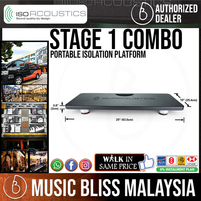 IsoAcoustics Stage 1 Combo Portable Isolation Platform - Music Bliss Malaysia