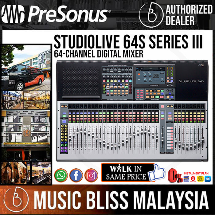 PreSonus StudioLive 64S Series III 64-channel Digital Mixer - Music Bliss Malaysia