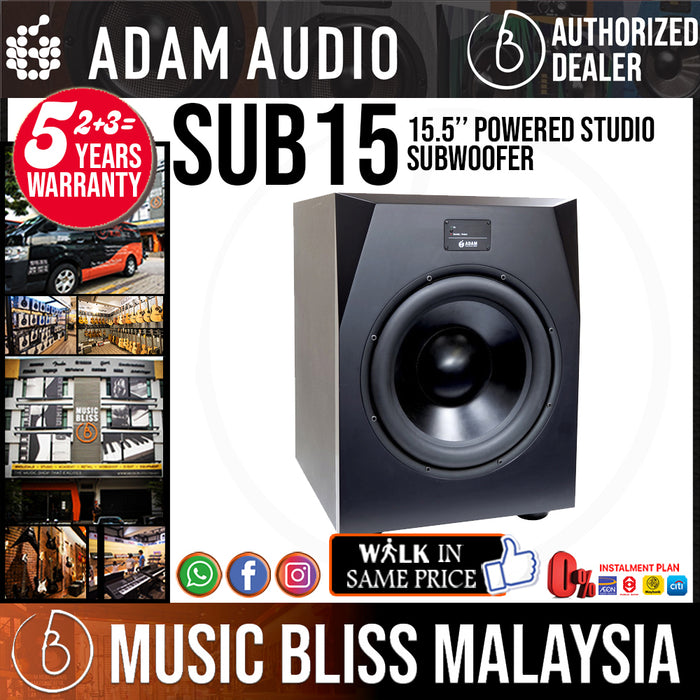 ADAM Audio Sub15 15.5 inch Powered Studio Subwoofer - Music Bliss Malaysia
