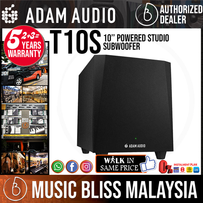ADAM Audio T10S 10 inch Powered Studio Subwoofer - Music Bliss Malaysia
