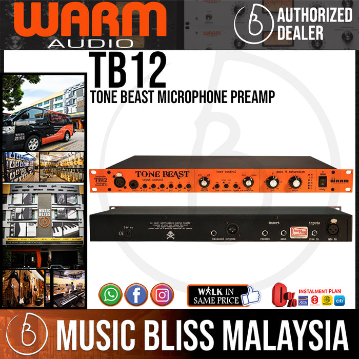 Warm Audio TB12 Tone Beast Microphone Preamp (TB-12) - Music Bliss Malaysia