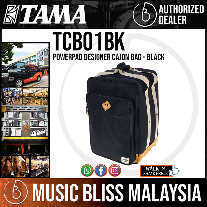 Tama TCB01BK POWERPAD Designer Cajon Bag - Black (TCB01/TCB-01) - Music Bliss Malaysia