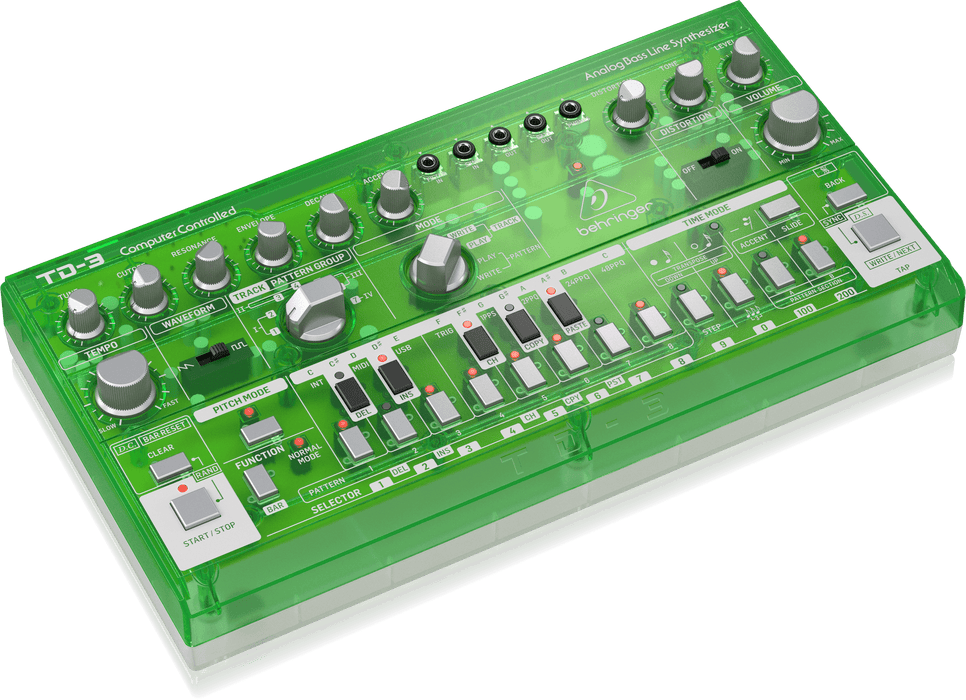 Behringer TD-3-LM Analog Bass Line Synthesizer - Lime (TD-3 / TD3) - Music Bliss Malaysia