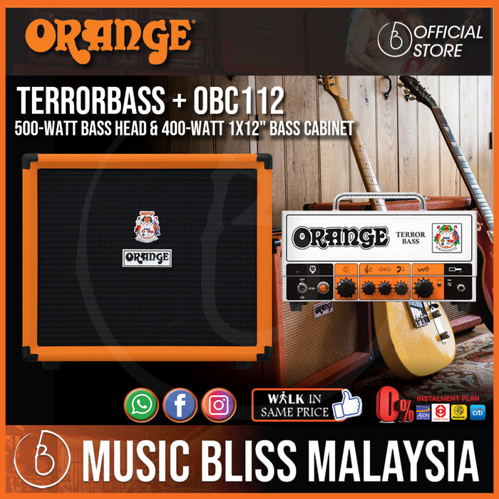 Orange Terror Bass Head and Orange OBC-112 Bass Cabinet | Music Bliss ...