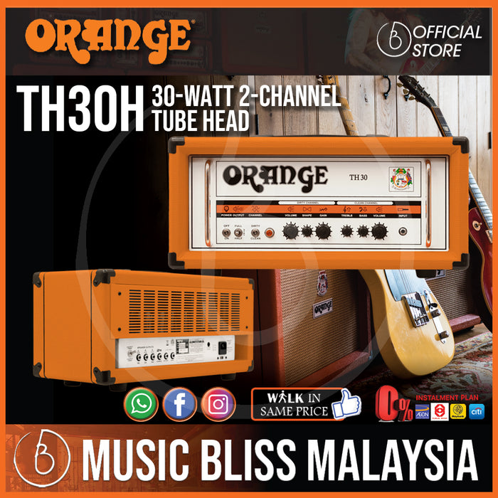 Orange TH30H 30-watt 2-channel Tube Head - Music Bliss Malaysia