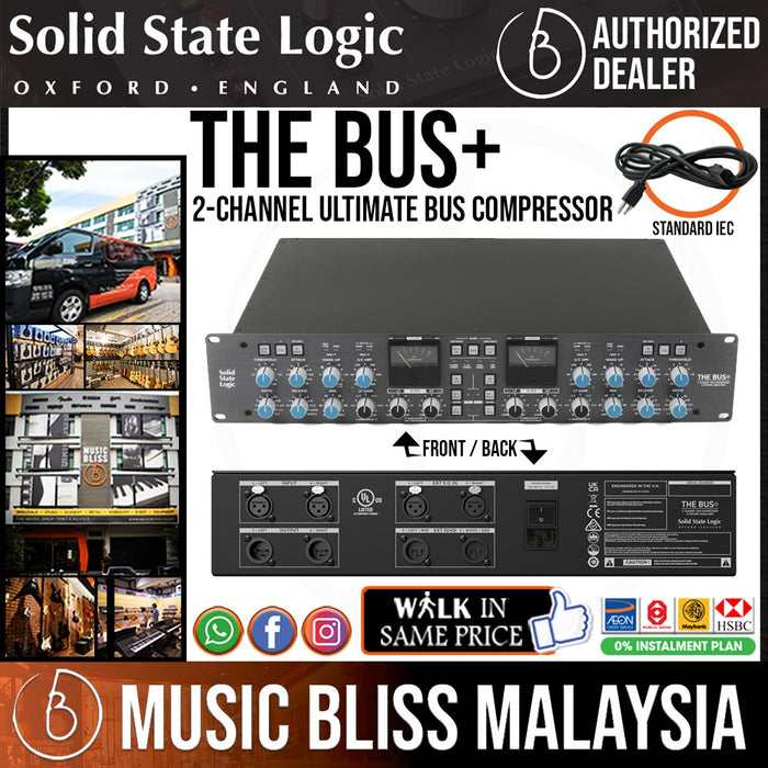 Solid State Logic The Bus+ 2 Channel Bus Compressor - Music Bliss Malaysia
