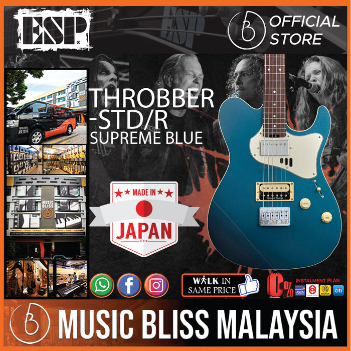 ESP Throbber-STD/R - Supreme Blue (THROBBERSTDR) - Music Bliss Malaysia