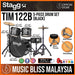 Stagg TIM122B Full Size Adult 5-Piece Acoustic Drum Set with Hardware and Cymbals - Black - Music Bliss Malaysia