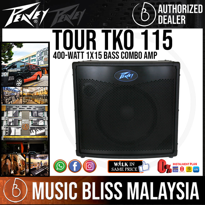 Peavey Tour TKO 115 400-watt 1x15 Bass Combo Amp (TKO115) - Music Bliss Malaysia