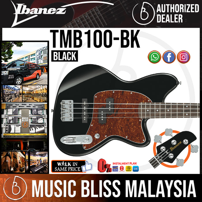 Ibanez TMB100 Talman Bass - Black (TMB100-BK) *Price Match Promotion* - Music Bliss Malaysia