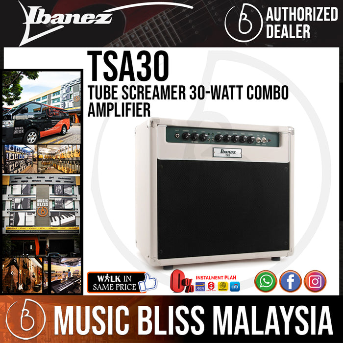 Ibanez TSA30 Tube Screamer 30-Watt Combo Amplifier (TSA 30) - Music Bliss Malaysia