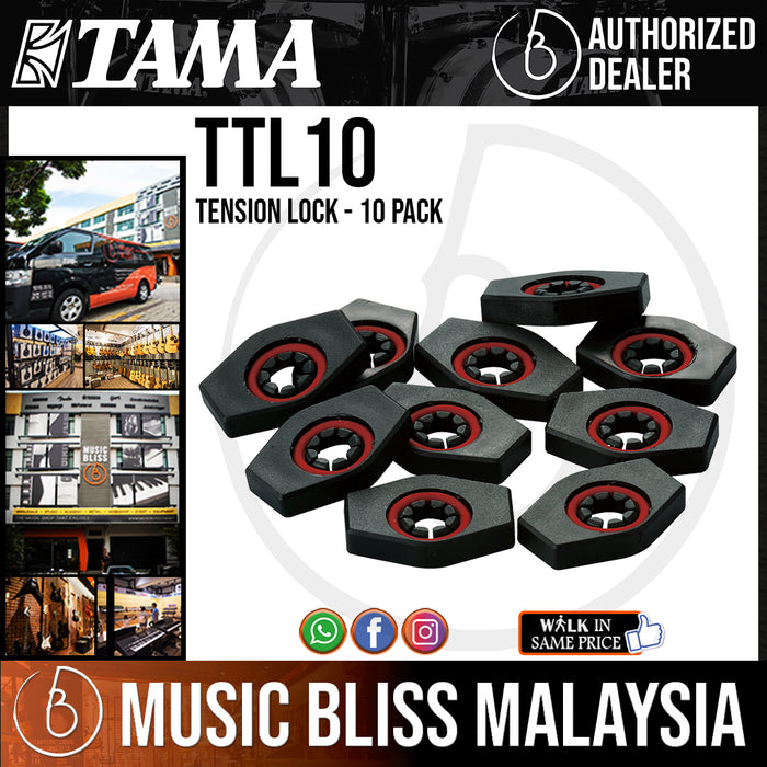 Tama TTL10 Tension Lock - 10 Pack - Music Bliss Malaysia