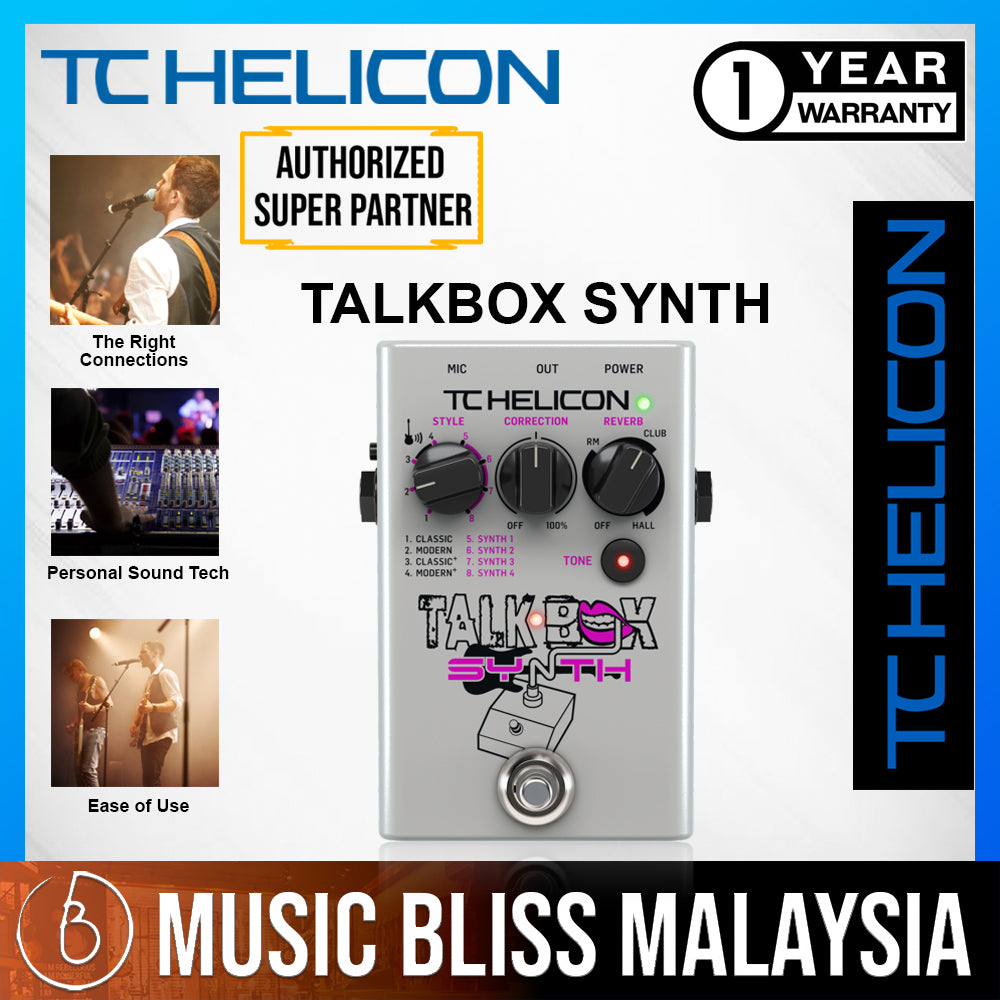 TCHelicon Talkbox Synth Vocal Effects Pedal Music Bliss Malaysia