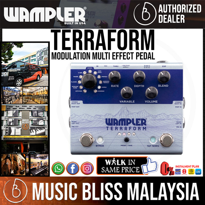 Wampler Terraform Modulation Multi Effect Pedal - Music Bliss Malaysia