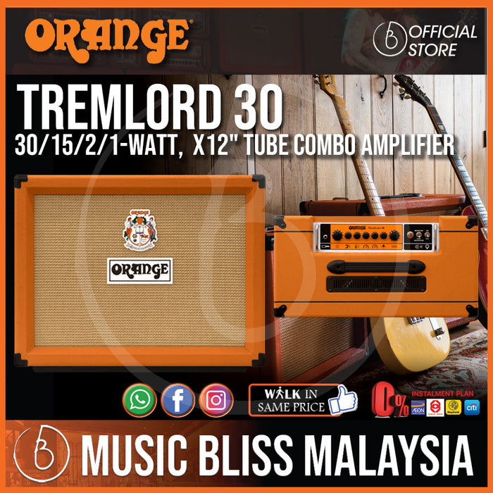 Orange TremLord 30 - 30-watt 1x12" Combo Amplifier - Music Bliss Malaysia