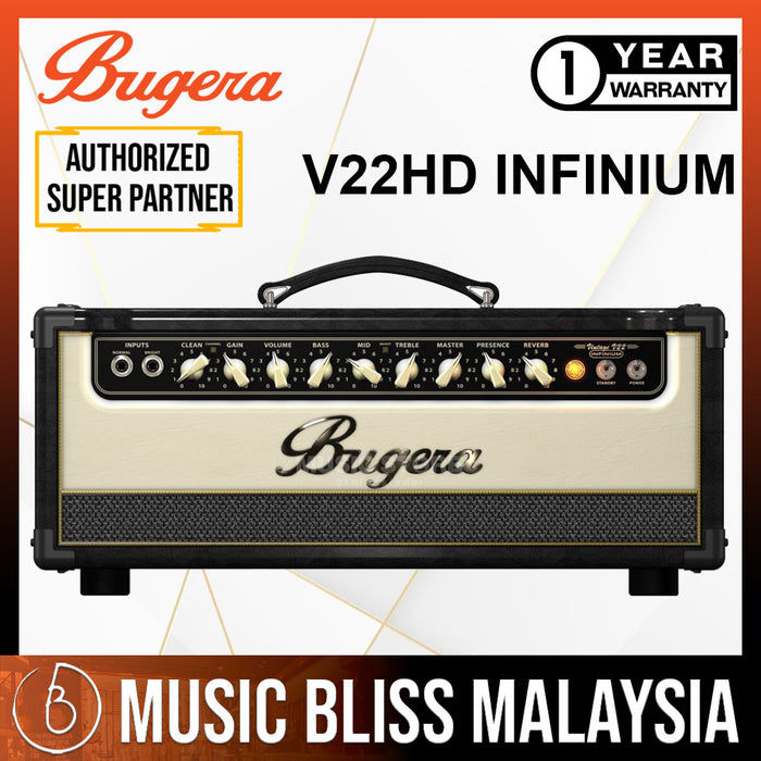 Bugera V22HD Infinium 22-watt Tube Head - Music Bliss Malaysia