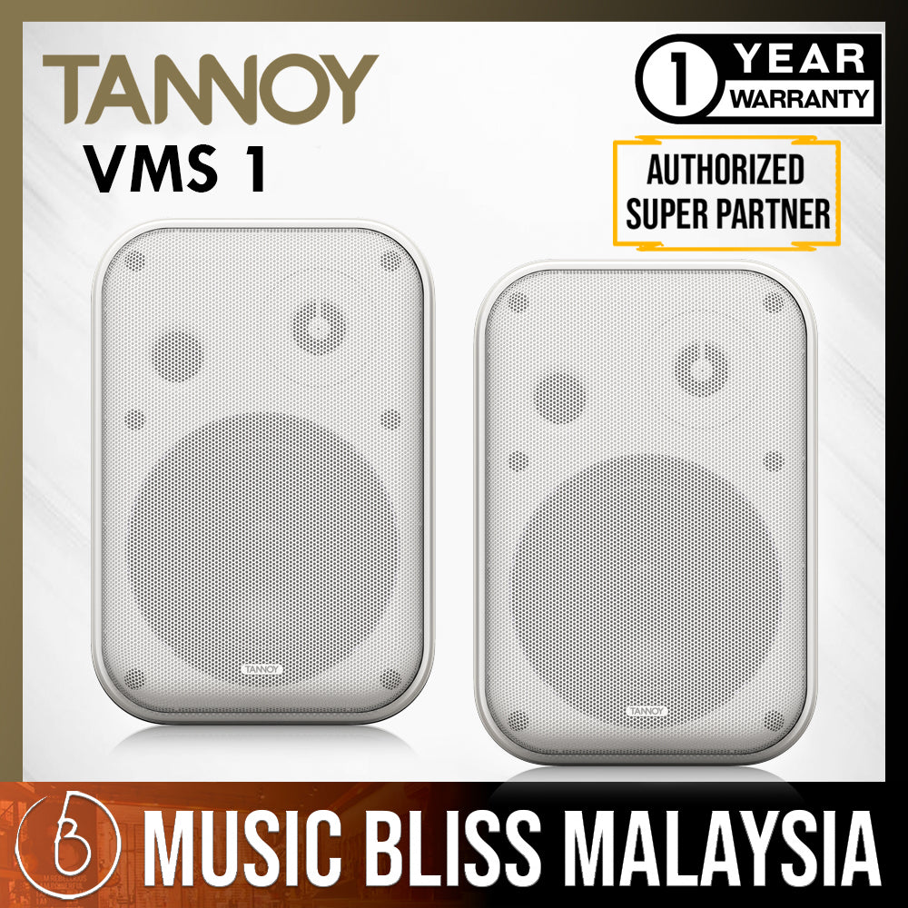 Tannoy VMS 1-WH 5-inch Versatile 2-way Compact Install Monitors