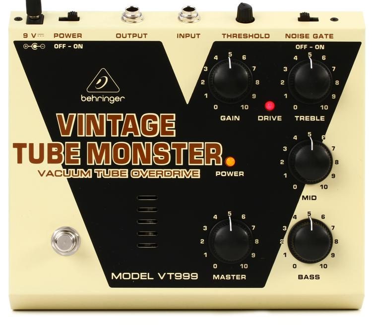 Behringer VT999 Vintage Tube Monster Overdrive Effects Pedal (VT-999 / VT 999) - Music Bliss Malaysia