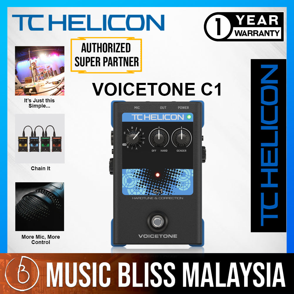 TC Helicon VoiceTone C1 Autotune Pitch Vocal Pedal