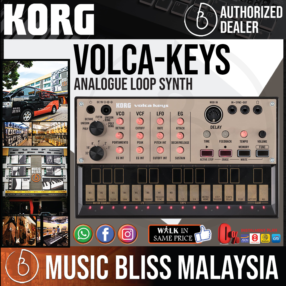Korg Volca Keys Analogue Loop Synth with 0% Instalment