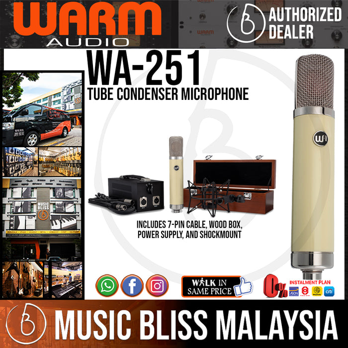 Warm Audio WA-251 Tube Condenser Microphone (WA251) - Music Bliss Malaysia