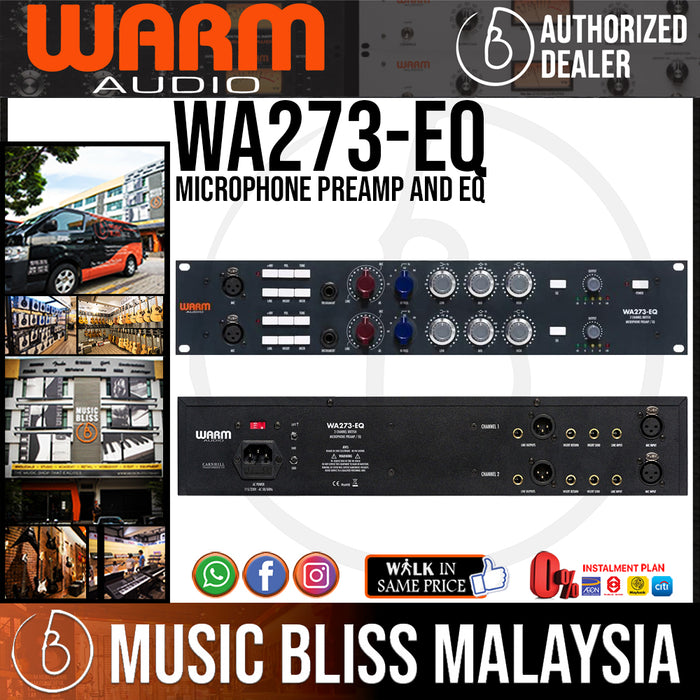 Warm Audio WA273-EQ Microphone Preamp and EQ (WA273 EQ / WA273-EQ) - Music Bliss Malaysia