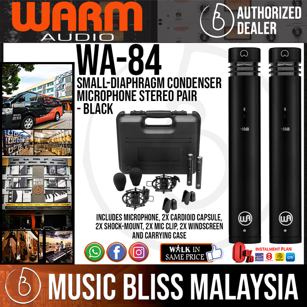 Warm Audio WA84 Small Diaphragm Condenser Microphone Stereo Pair