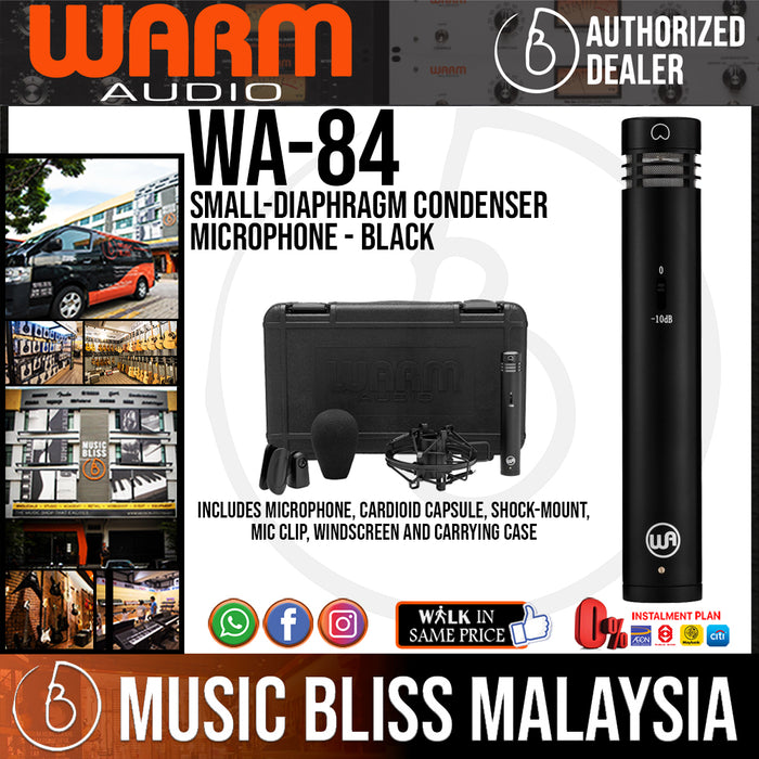 Warm Audio WA-84 Small-diaphragm Condenser Microphone - Black (WA84) - Music Bliss Malaysia